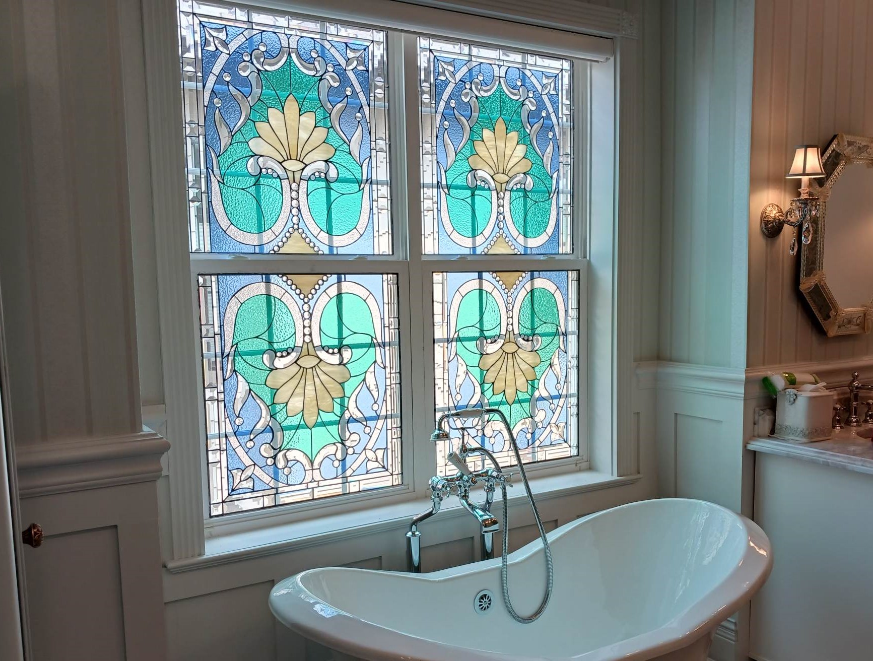 stained glass window pattern