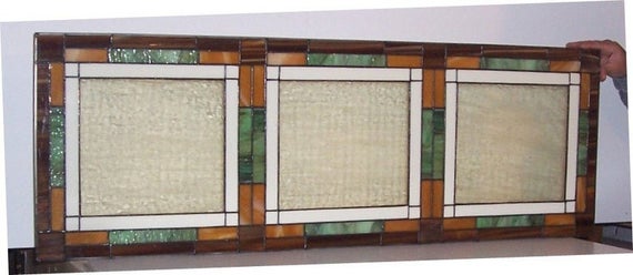 W-3 Simple Mission Style - Stained Glass Window