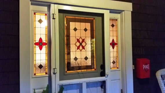 S 29 Stained Glass Sidelight Terraza, Stained Glass Window Sidelight Panels